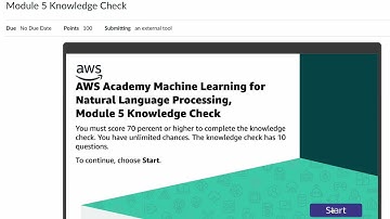 AWS Academy Machine Learning for Natural Language Processing - Module 5 Knowledge Check