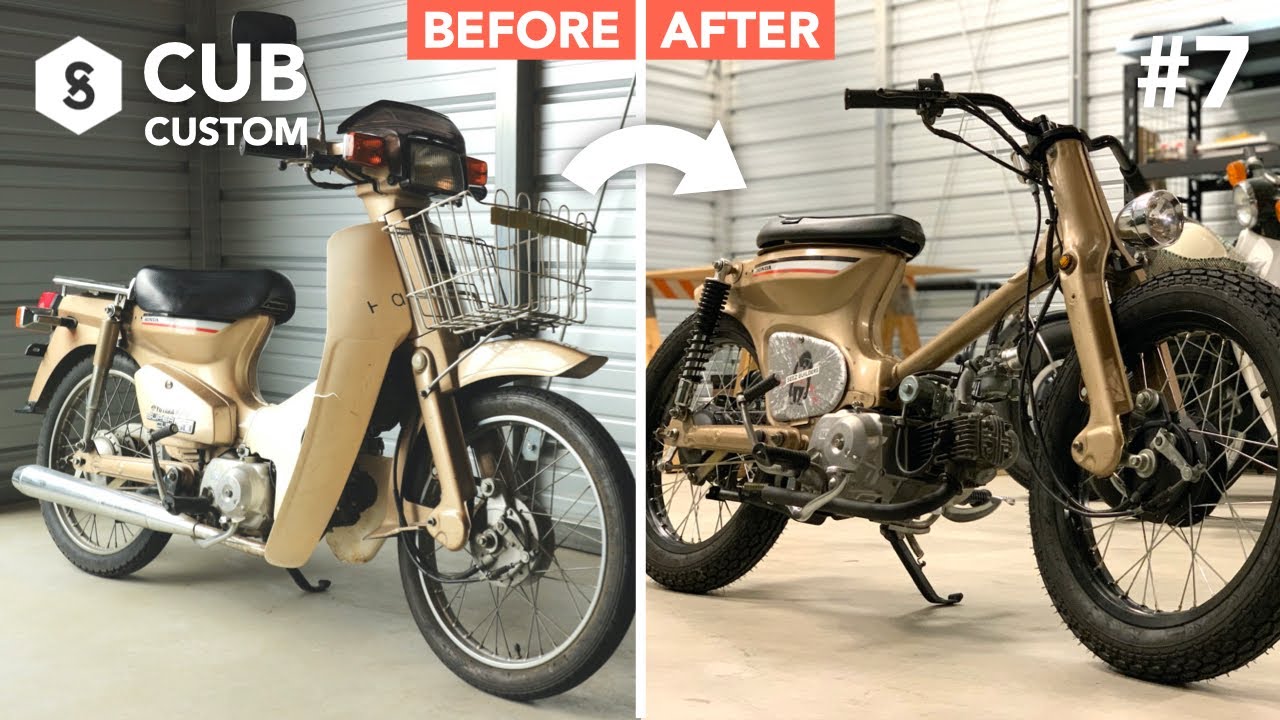 【カブカスタム】#7 素人がガチ工具でカスタムしたらこうなった！おしゃれ金カブ総集編