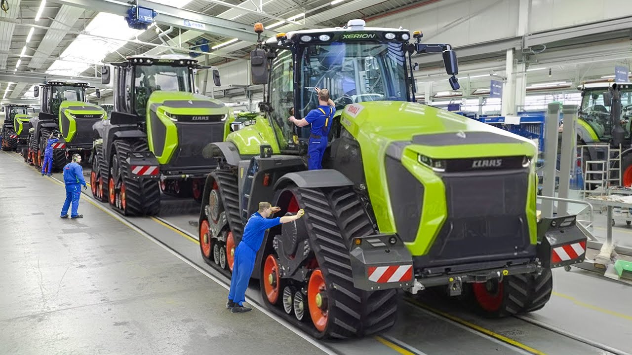 Inside German Factory Assembling 100s of Ultra Modern Tracked Tractors From Scratch