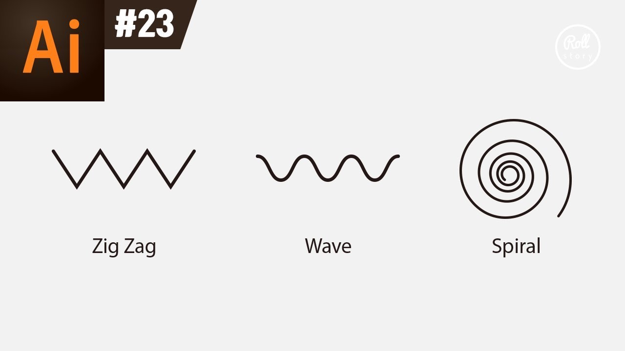 일러스트레이터 강좌 #23 - 지그재그, 물결, 소용돌이 모양 만들기 (ZigZag, Wave, Spiral)