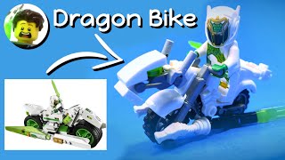 Custom LEGO White Dragon Horse Bike from Monkie Kid