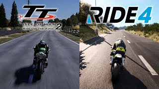 TT Isle of Man 2 vs RIDE 4 | Gameplay Comparison