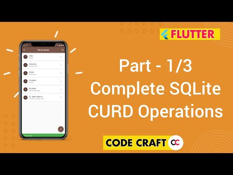 Part - 1/3  Complete SQLite |  CURD Operations in Flutter | Notes App in Urdu/Hindi.