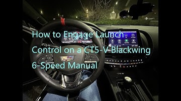How to engage the Launch Control on a Cadillac CT5-V Blackwing 6-Speed Manual  - Super Rare Video!