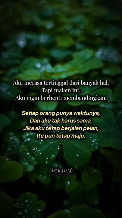 Aku Tak Harus Sama, Asal Tetap Maju🌙 #proses #malam #refleksi #quranquotes #shorts