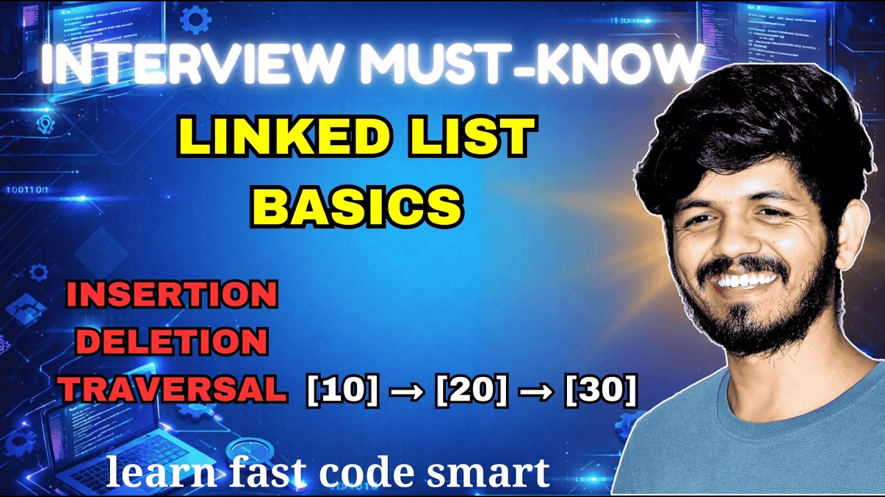 Linked List in Python for Beginners | Implementation + Interview Basics ...