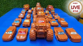 Clean up muddy minicars & disney pixar car convoys! Play in the garden