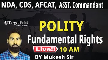 Fundamental Rights | by Mukesh Parmar sir |  TARGET POINT DEFENCE ACADEMY