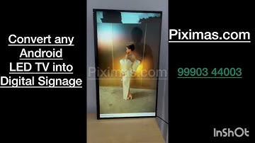 Piximas Led tv Digital signage software | Convert Led tv to Digital signage #digitalsignagesoftware