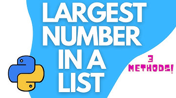 Python program to find the largest number in a list