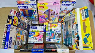 DOMS Stationery Collection🤩Apsara Writing Kit, FLAIR Princess kit, Colors, Geometry, Sharpener etc