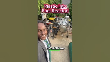 Reactor van brandstof gemaakt van plastic werkt! #NatureJab #Pyrolyse #Wetenschap #Onderwijs #Aut...
