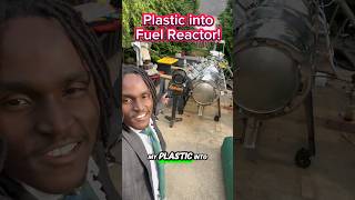 Plastic to fuel reactor works! #NatureJab #Pyrolysis #Science #Education #Cars #Gas #Fuel #Oceans