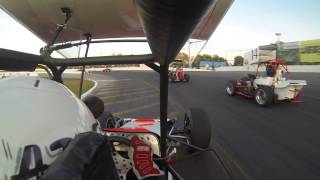 AJ Emms Barrie Speedway B Feature Lucas Oil Canam Midget