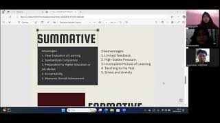 Group 6 : presenting formative and summative assessments