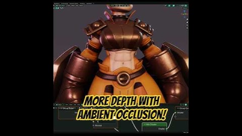 Shader Nodes: AO node for more depth! #b3d #nodes #blender3d #tutorial