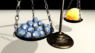 How Many Earths Would It Take To Equal The Mass Of The Sun?  | Planet Comparison by The Inspiration 2,430,514 views 2 years ago 3 minutes, 22 seconds