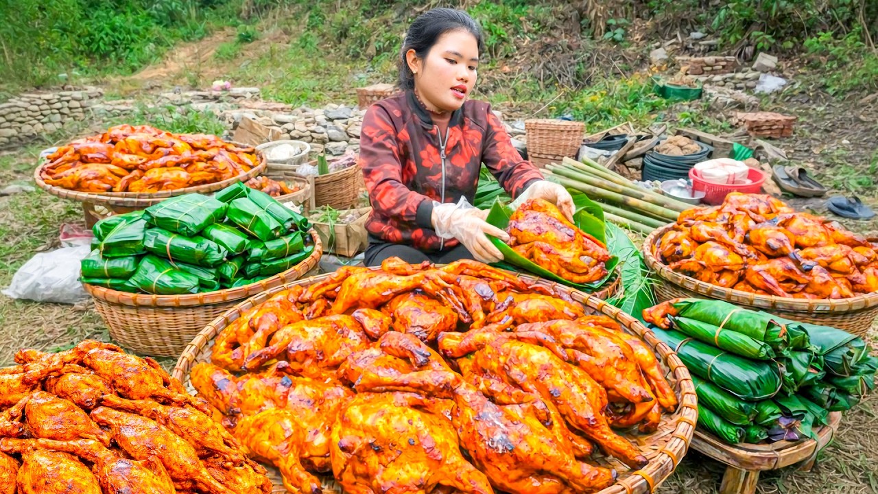 Chicken Recipe: How to Make Giant Roasted Chicken with Traditional Recipe to Sell at Market