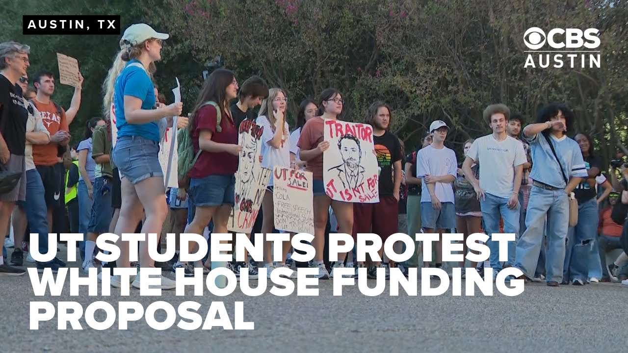 "It is anti-free speech," UT Austin students protest White House funding proposal
