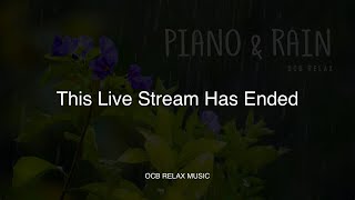 Rain Sounds & Relaxing Music 24/7 - Piano Music, Sleep, Study, Yoga, Stress Relief, Meditation видео