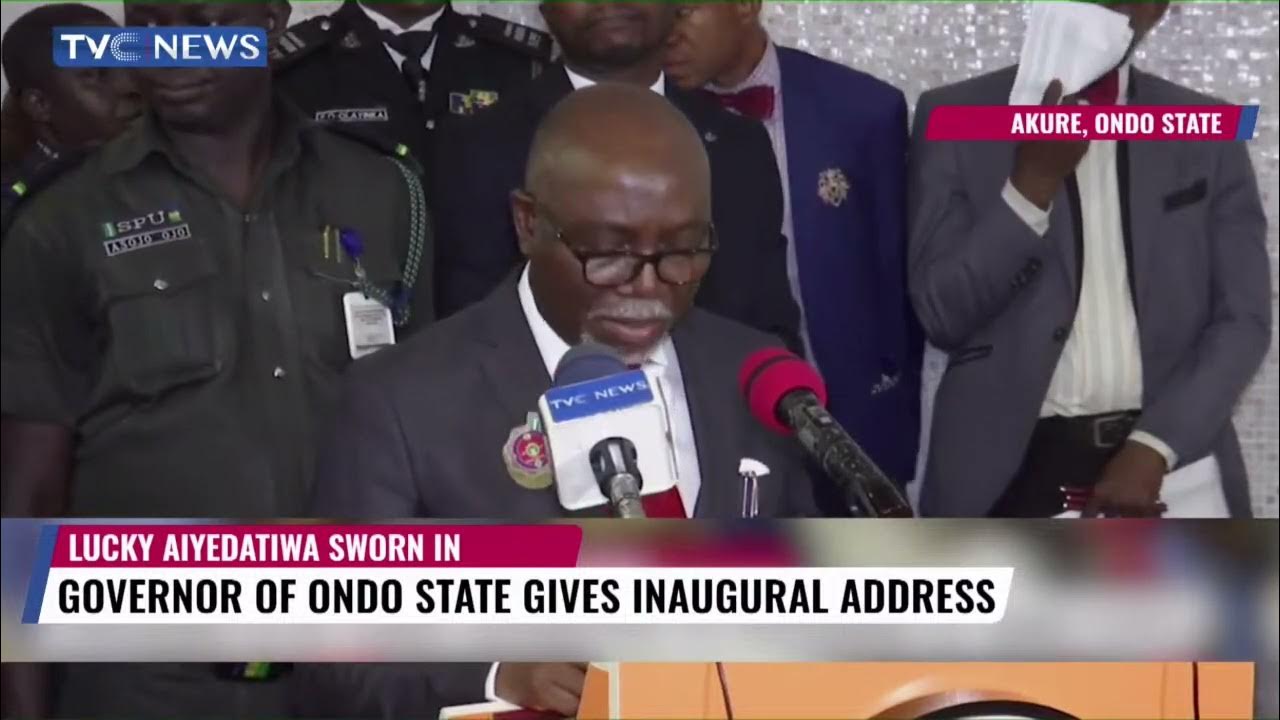 Governor Aiyedatiwa Gives First Speech as Ondo Governor