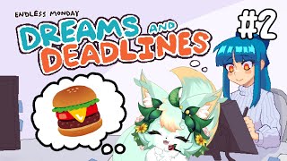 【#2】深夜にハンバーガー欲と戦いながら仕事する🖥️【Endless Monday: Dreams and Deadlines】