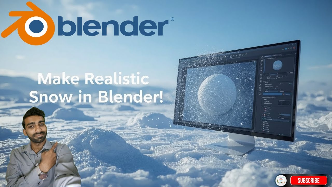 Snow Renderer How to Make Realistic Snow in Blender | RealSnow Addon Tutorial (Easy ...