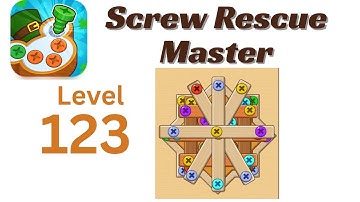 Screw Rescue Master Level 123 Walkthrough 🔩🧩 | Go Answer