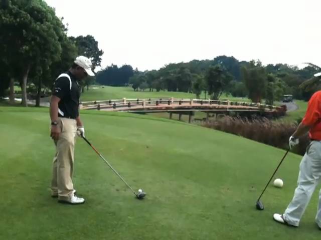 Golf game at Seletar Country Club