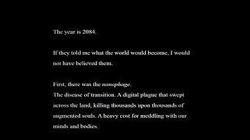 Observer - Opening Daniel Lazarski (Nanophage, The Great War, Chiron) "I am an Observer" Dialogue