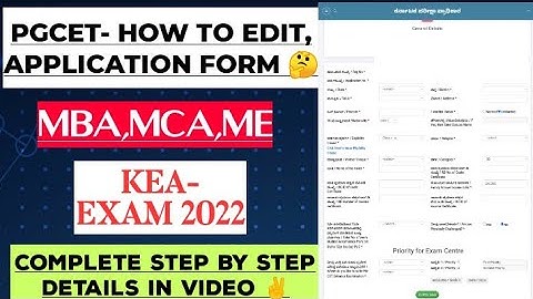 PGCET, EDIT Application form easily💯 | complete details in video👍 |put video to high quality picture
