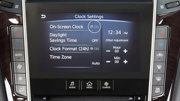 2018 INFINITI Q50 HEV - Setting the Clock