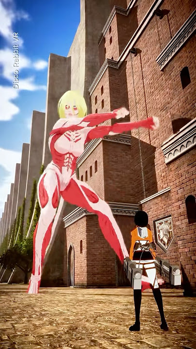 Mikasa 👀 ✅ Female Titan: 💃 #attackontitan #vrchat #aot #anime #gaming #dance #aot #animeedit