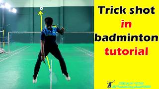 Badminton trick shot tutorial #badminton