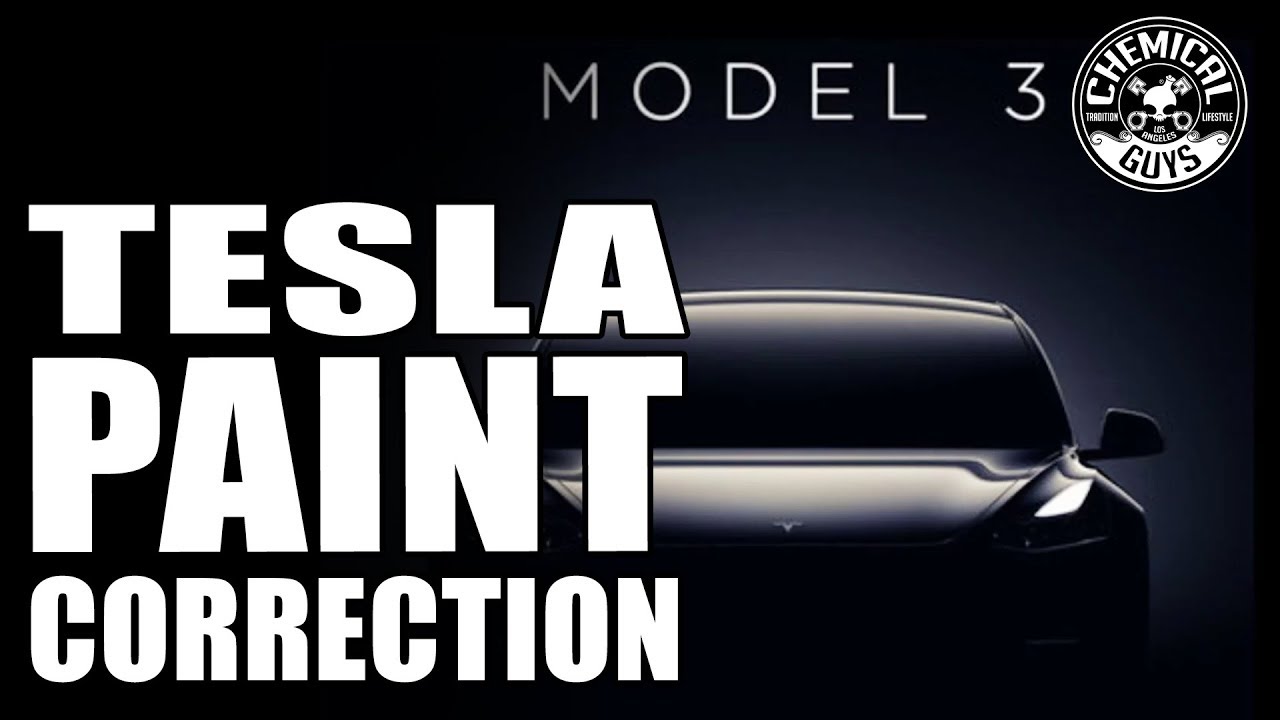 First Look TESLA Model 3 How To Polish New Paint Chemical Guys Car