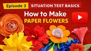 Nift Situation Test Preparation I Paper Flower Technique I Episode 3