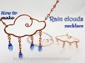 Necklaces, bracelets rain clouds - the jewelry set after the storm the sun will shine again 536