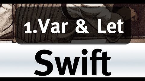 Swift Language Part 1: Var & Let