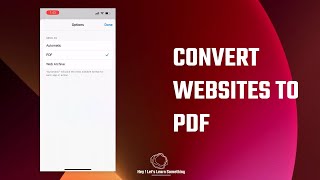 So iPhone can CONVERT any WEBSITE to PDF? screenshot 5