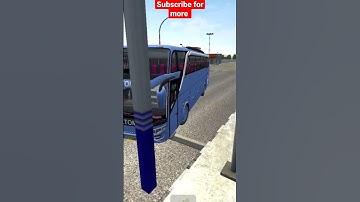 #shorts | Jetbus2 SHD Hino bus mod for bussid | crossing exit gate | Android game | 3d game | bus
