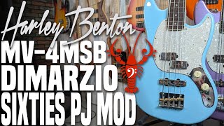 DiMarzio Sixties PJ Pickups in the Harley Benton MV-4MSB Gotoh - Amazing Tone - LowEndLobster Builds