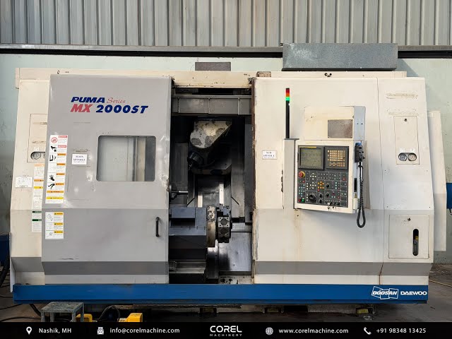 Doosan PUMA MX2000ST – The Ultimate Multi-Axis Mill Turn - YouTube