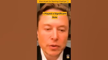 Elon Musk On Starting ChatGpt 😯 What Are Your Thoughts On This? Leave A Comment Below 👇