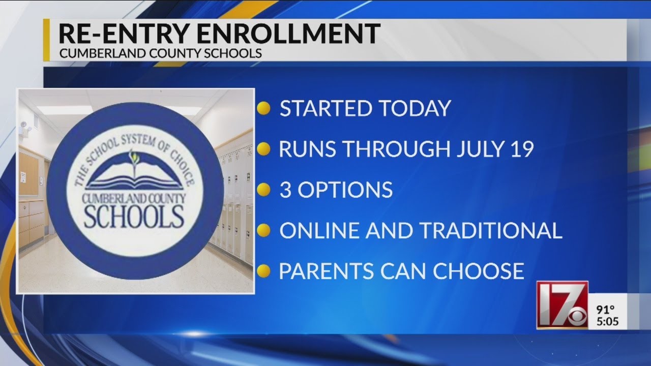 Re-entry enrollment for Cumberland County Schools - YouTube