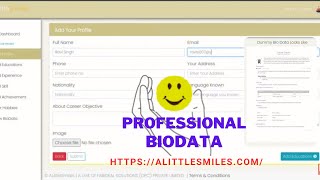 How to Create BIODATA in HTML Format | Professional BIODATA Format in HTML | A Complete Guide