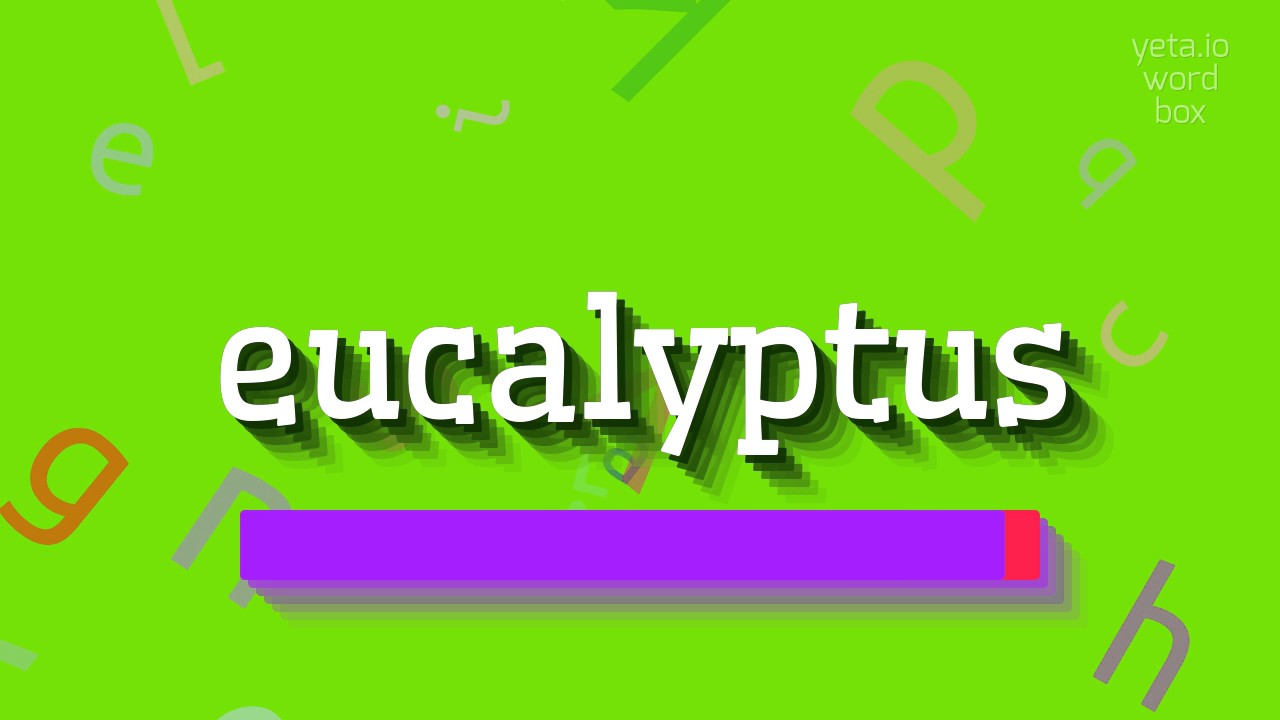 EUCALYPTUS HOW TO PRONOUNCE EUCALYPTUS? YouTube