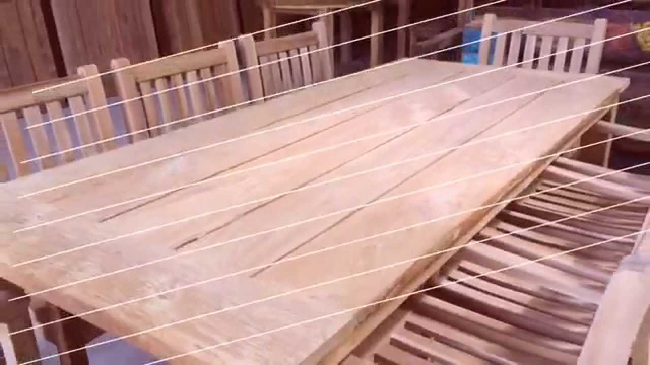 Teak Gartentisch 220 - Teak tuintafel 220