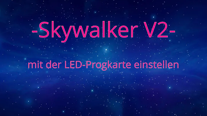 Hobbywing Skywalker V2 Programmierung mit der LED Programmierkarte