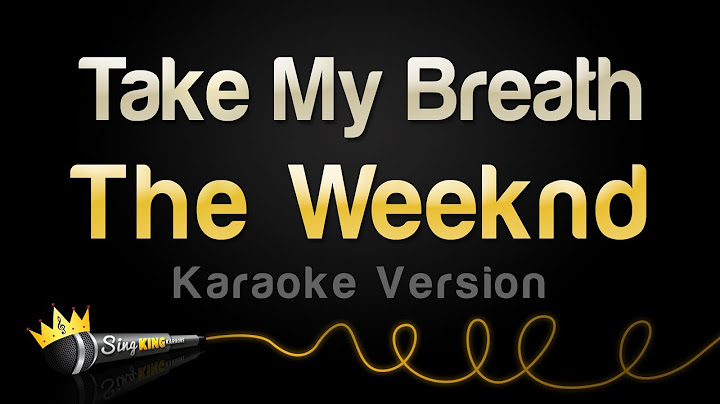 Take My Breath Karaoke version - Karaoke performance video thumbnail