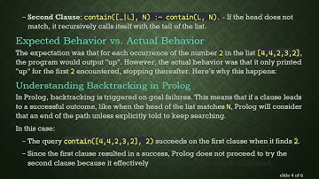 Understanding Odd Backtracking Behavior in Visual Prolog 5.2